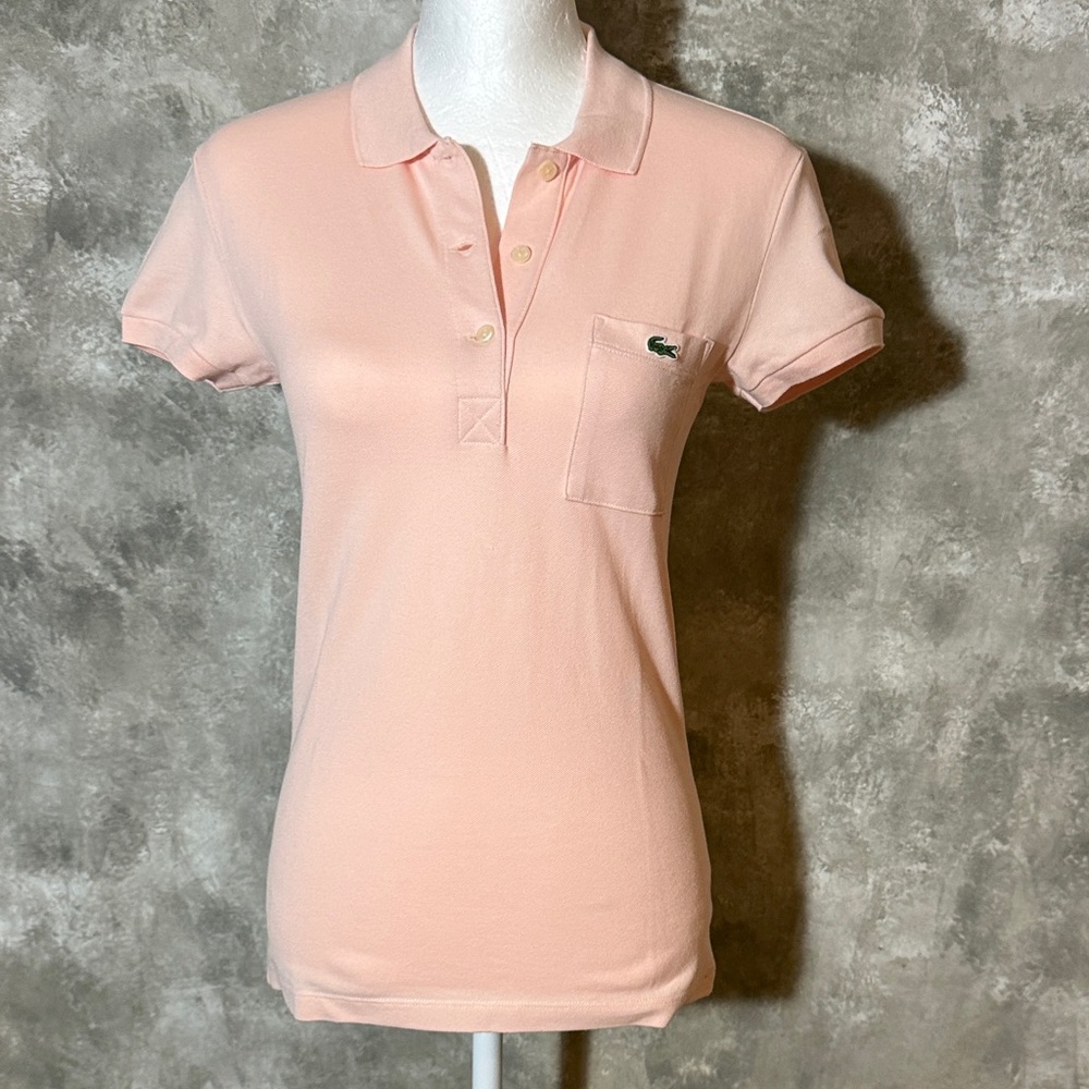 Lacoste Women's Light Pink Button Down Shirt (Love 18)